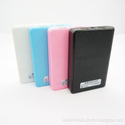Wallet Power Bank with Flashlight and Dual USB Ports